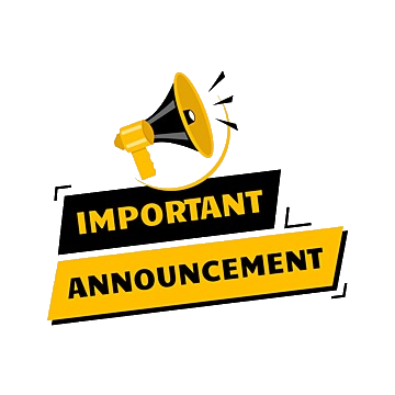 important announcement edit